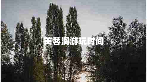 芙蓉洞游玩时间