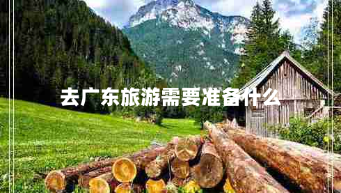 去广东旅游需要准备什么