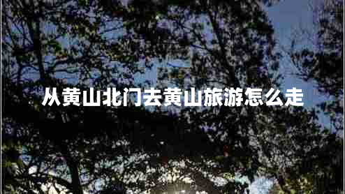 从黄山北门去黄山旅游怎么走