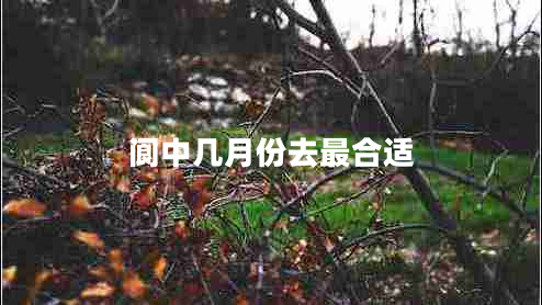 阆中几月份去最合适