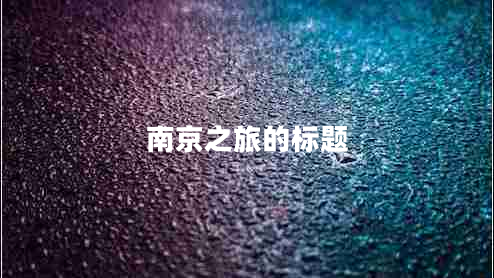 南京之旅的标题