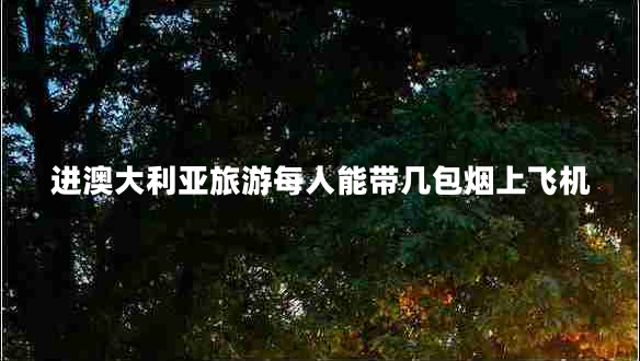 进澳大利亚旅游每人能带几包烟上飞机