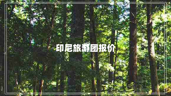 印尼旅游团报价 印尼旅游团报价