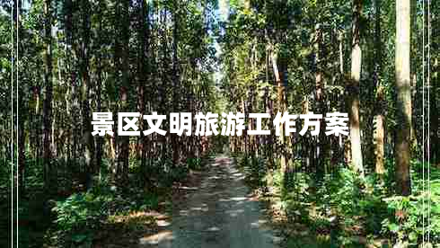 景区文明旅游工作方案