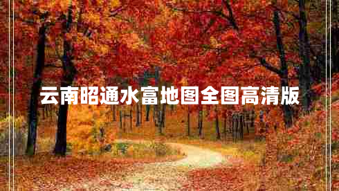 云南昭通水富地图全图高清版