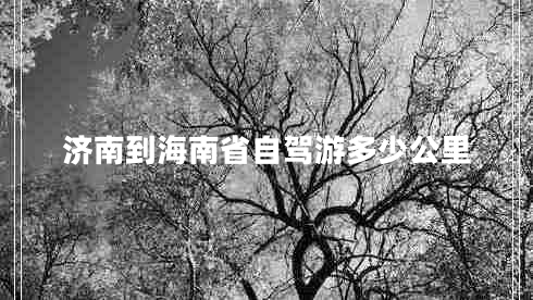 济南到海南省自驾游多少公里 济南到海南省自驾游多少公里
