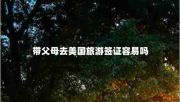 带父母去美国旅游签证容易吗