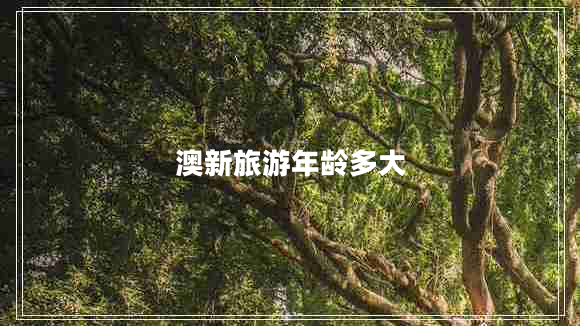 澳新旅游年龄多大