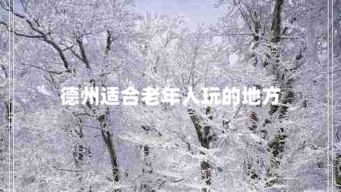 德州适合老年人玩的地方