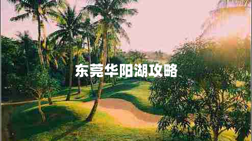 东莞华阳湖攻略
