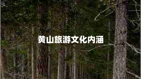 黄山旅游文化内涵 黄山旅游文化内涵