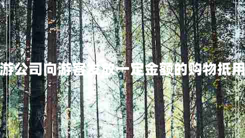 旅游公司向游客发放一定金额的购物抵用券