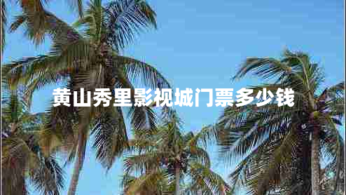 黄山秀里影视城门票多少钱