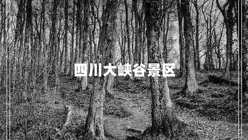 四川大峡谷景区 四川大峡谷景区