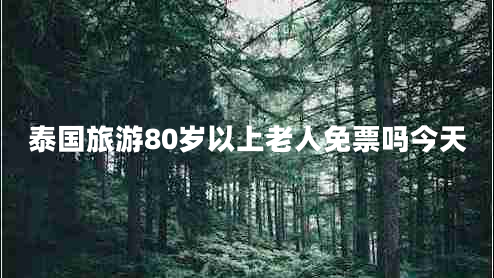 泰国旅游80岁以上老人免票吗今天