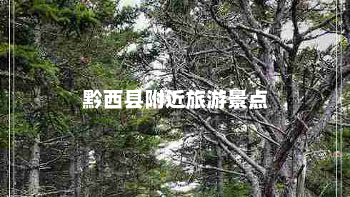 黔西县附近旅游景点