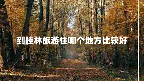 到桂林旅游住哪个地方比较好