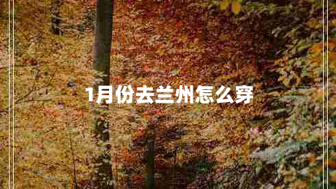 1月份去兰州怎么穿