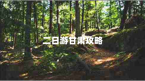 二日游甘肃攻略