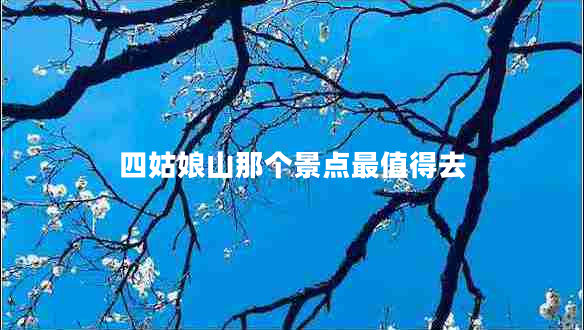 四姑娘山那个景点最值得去