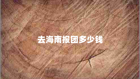 去海南报团多少钱