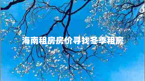 海南租房房价寻找冬季租房