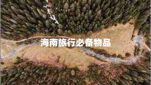 海南旅行必备物品