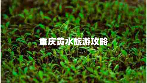 重庆黄水旅游攻略