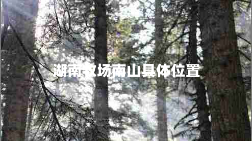 湖南牧场南山具体位置
