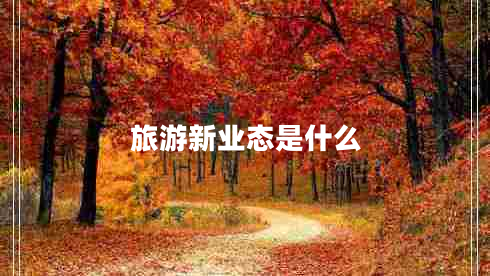 旅游新业态是什么