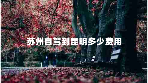 苏州自驾到昆明多少费用