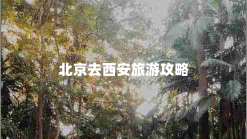 北京去西安旅游攻略 北京去西安旅游攻略