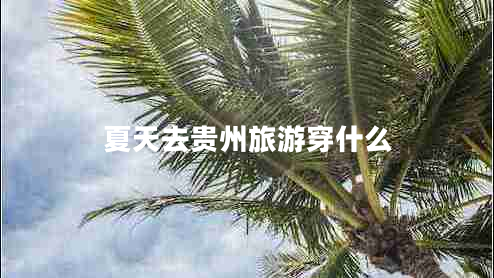 夏天去贵州旅游穿什么