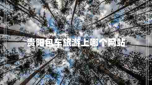贵阳包车旅游上哪个网站