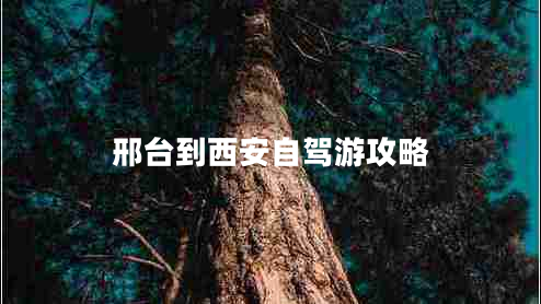 邢台到西安自驾游攻略