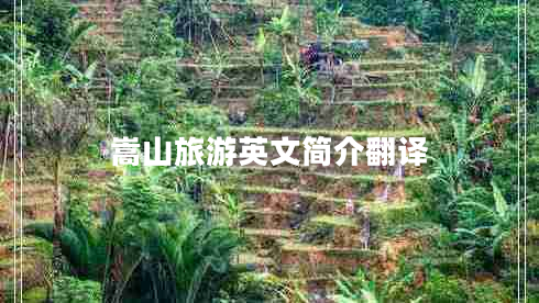 嵩山旅游英文简介翻译