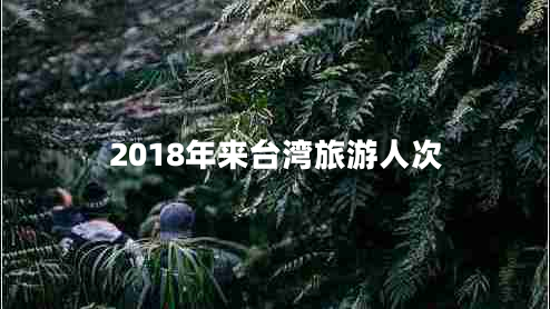 2018年来台湾旅游人次