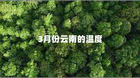 3月份云南的温度