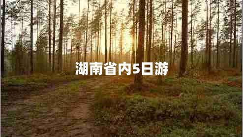 湖南省内5日游