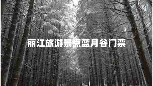丽江旅游景点蓝月谷门票