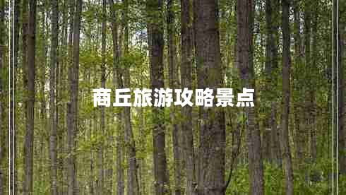 商丘旅游攻略景点