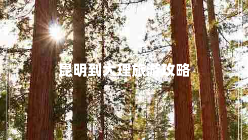 昆明到大理旅游攻略