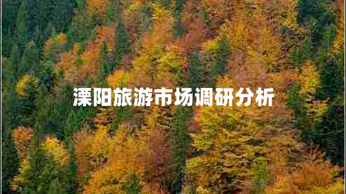 溧阳旅游市场调研分析 溧阳旅游市场调研分析
