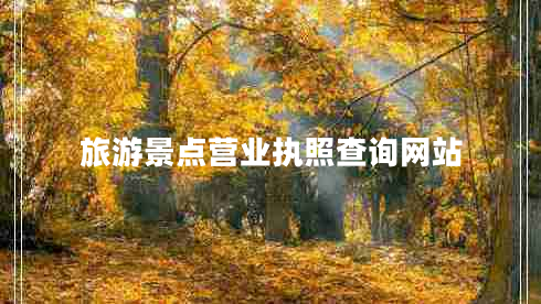 旅游景点营业执照查询网站