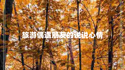 旅游偶遇朋友的说说心情