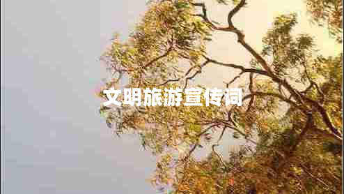 文明旅游宣传词