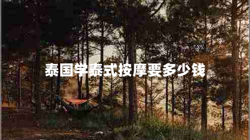 泰国学泰式按摩要多少钱