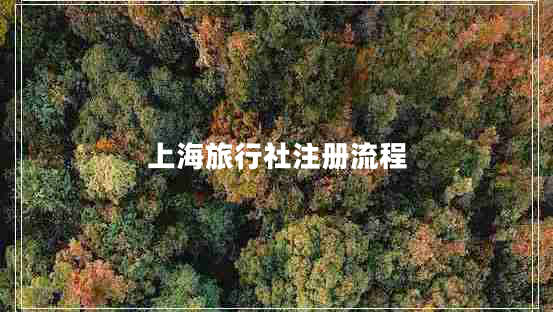 上海旅行社注册流程