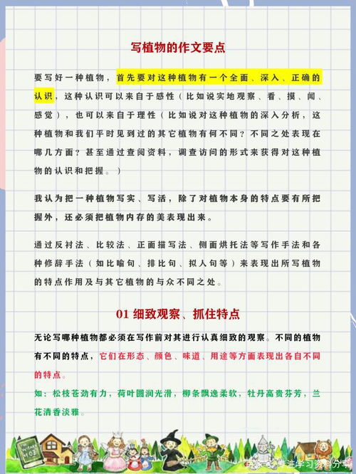 小学植物作文写作方法有哪些