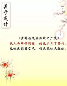 关于友情的诗句有什么